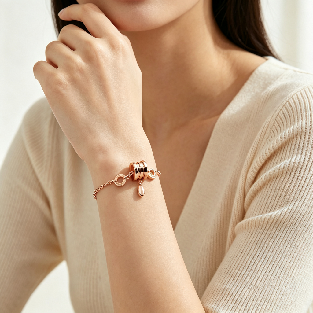 Bvlgari B.zero1 Rose Gold Chain Bracelet – Luxury Designer Jewelry for Women