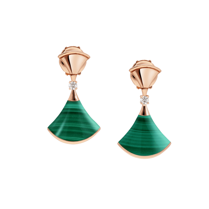 BVlgari DIVAS' DREAM earrings—Italian luxury jewelry in rose gold