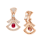 BVlgari DIVAS' DREAM High Jewelry Drop Earrings — Rose Gold Italian Luxury Jewelry
