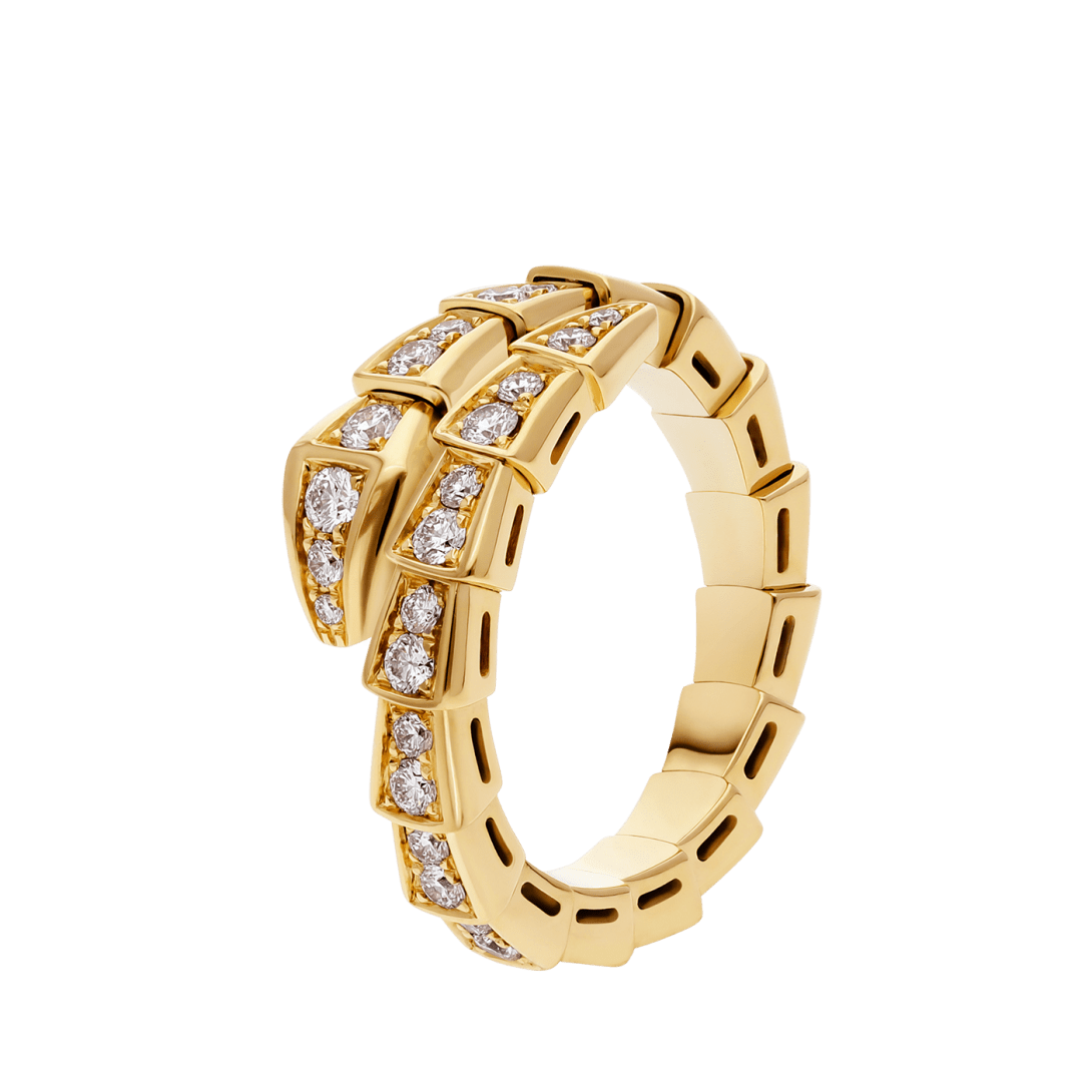 BVLGARI Serpenti Viper Ring – White Gold