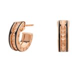 BVlgari B.zero1 Rock earrings—rose gold, Italian luxury jewelry