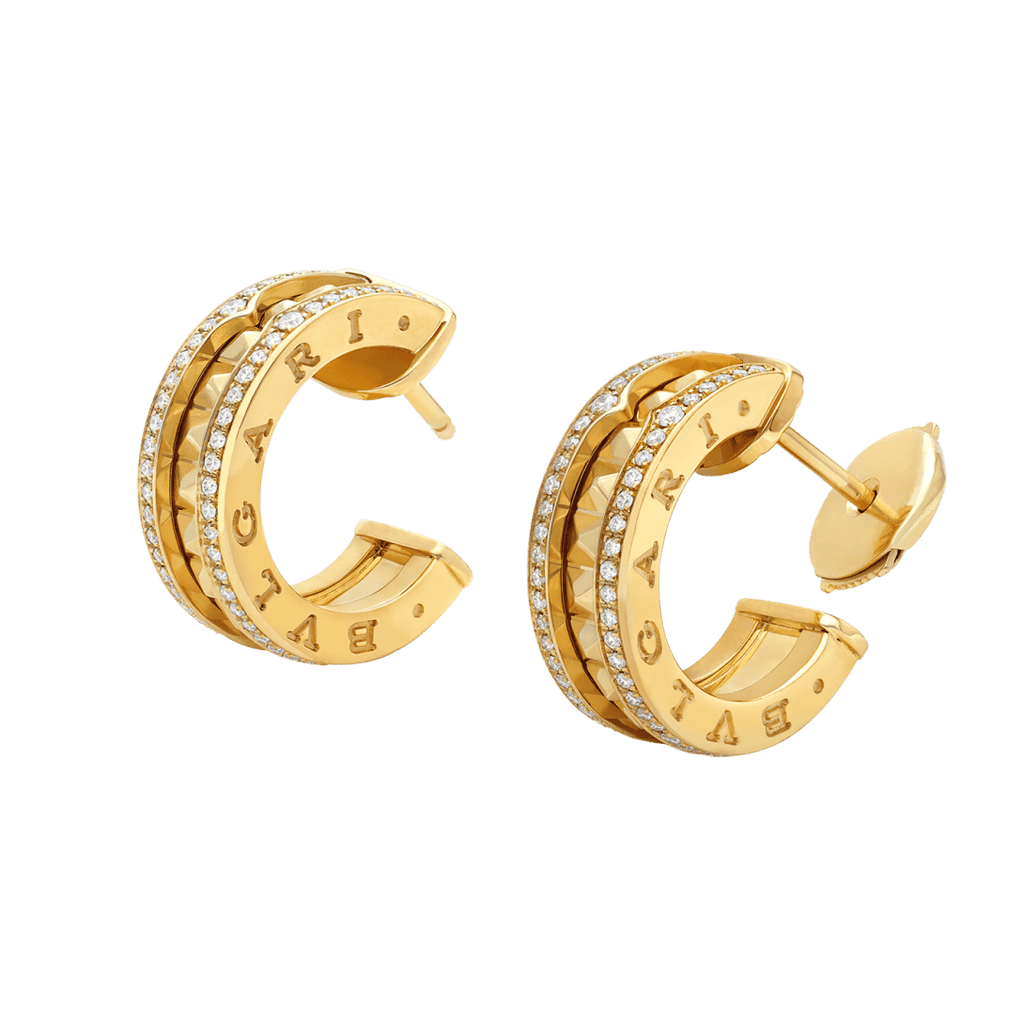 BVLGARI BVLGARI Collection Clip Earrings — Italian Luxury Gold Jewelry
