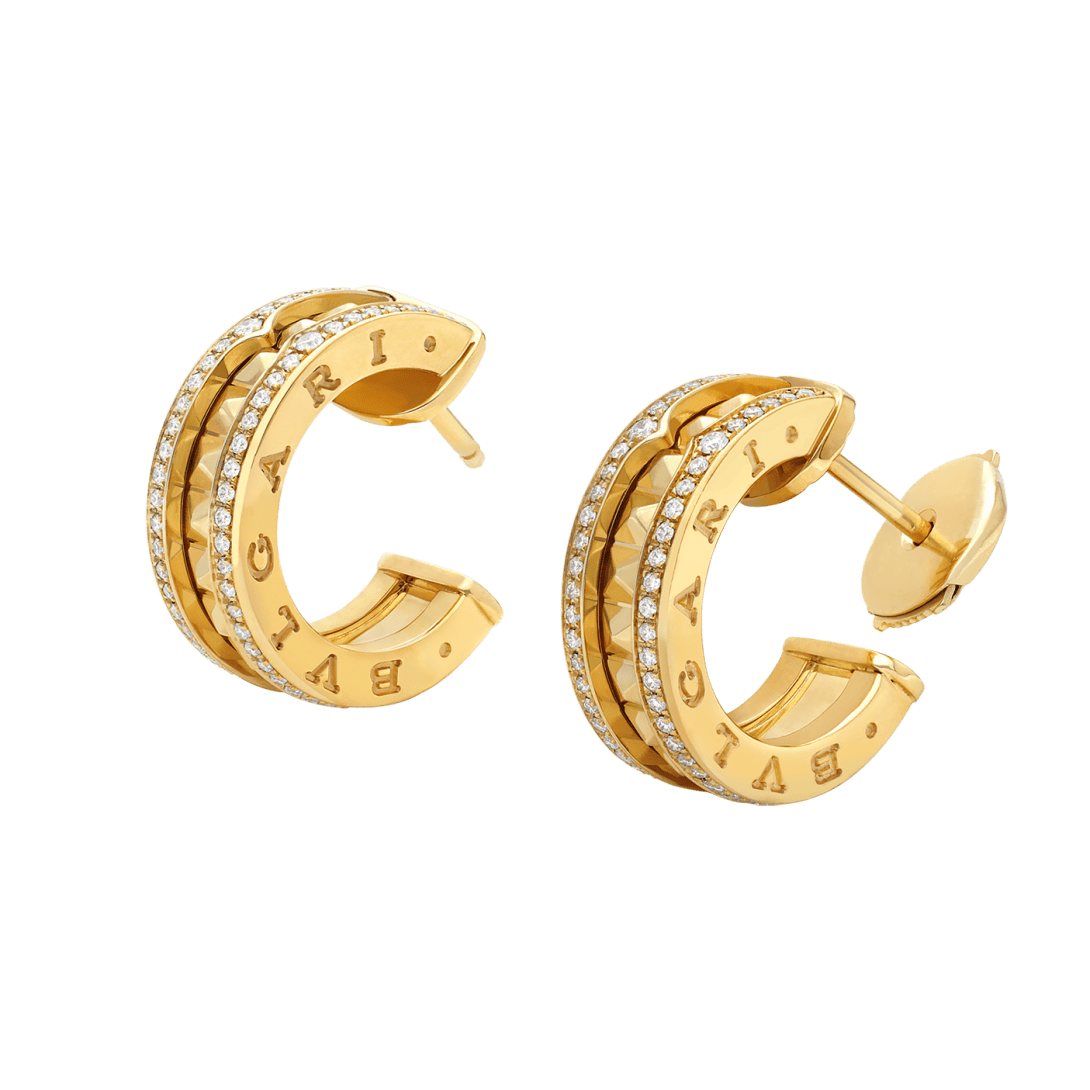 BVLGARI BVLGARI Collection Clip Earrings — Italian Luxury Gold Jewelry