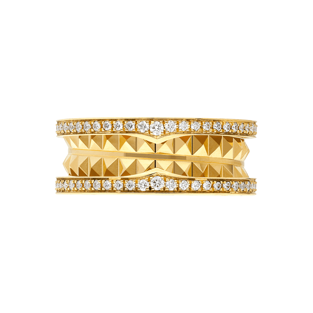 Bvlgari B.zero1 Rock Three-Band Ring – Yellow Gold