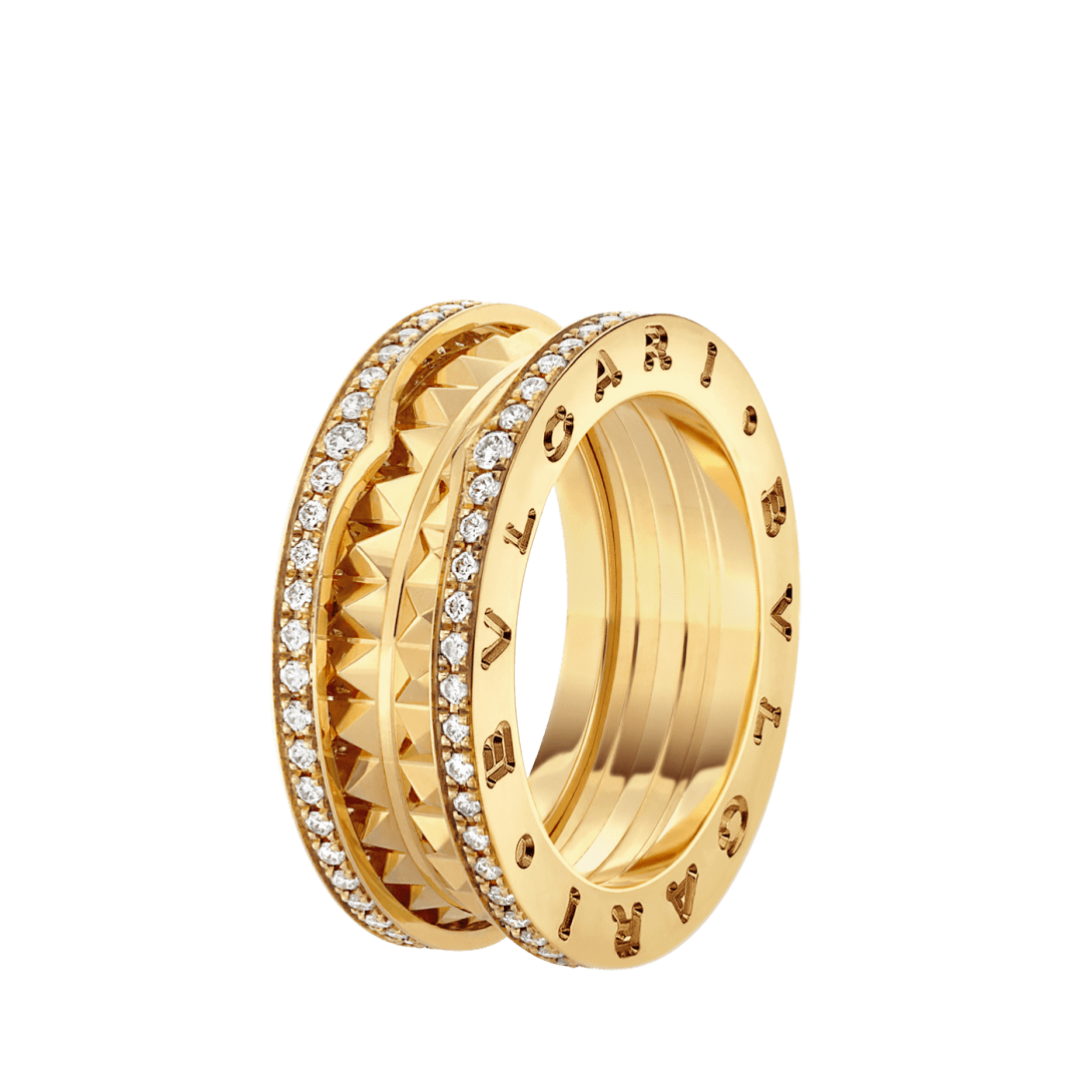 Bvlgari B.zero1 Rock Three-Band Ring – Yellow Gold