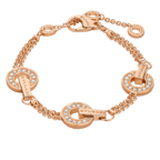 BVLGARI Rose Gold, Mother-of-Pearl, and Diamond Bracelet