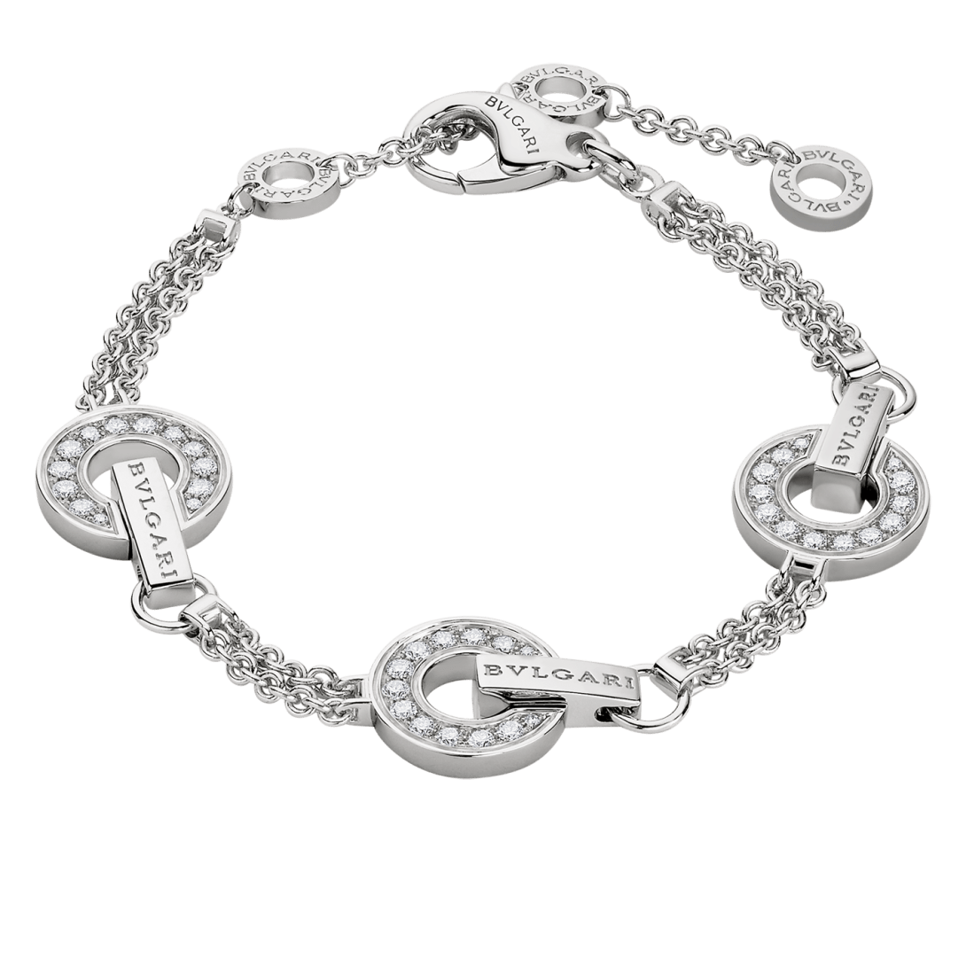 BVLGARI Collection White Gold and Diamond Bracelet