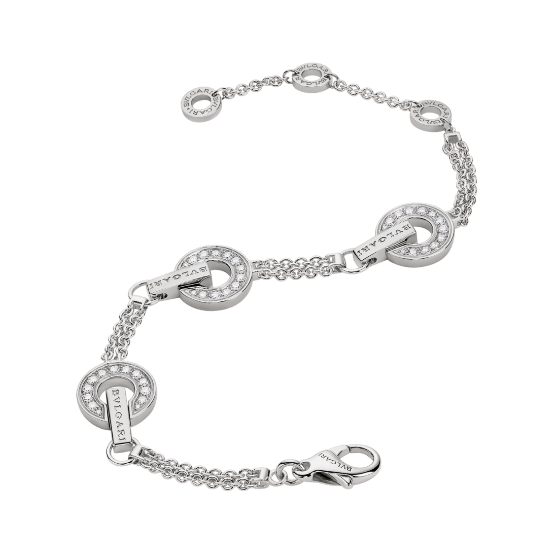 BVLGARI Collection White Gold and Diamond Bracelet