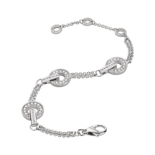 BVLGARI Collection White Gold and Diamond Bracelet