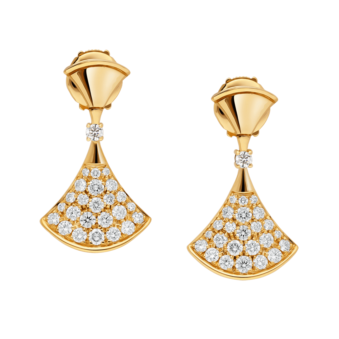BVlgari DIVAS' DREAM earrings—Italian luxury jewelry in rose gold