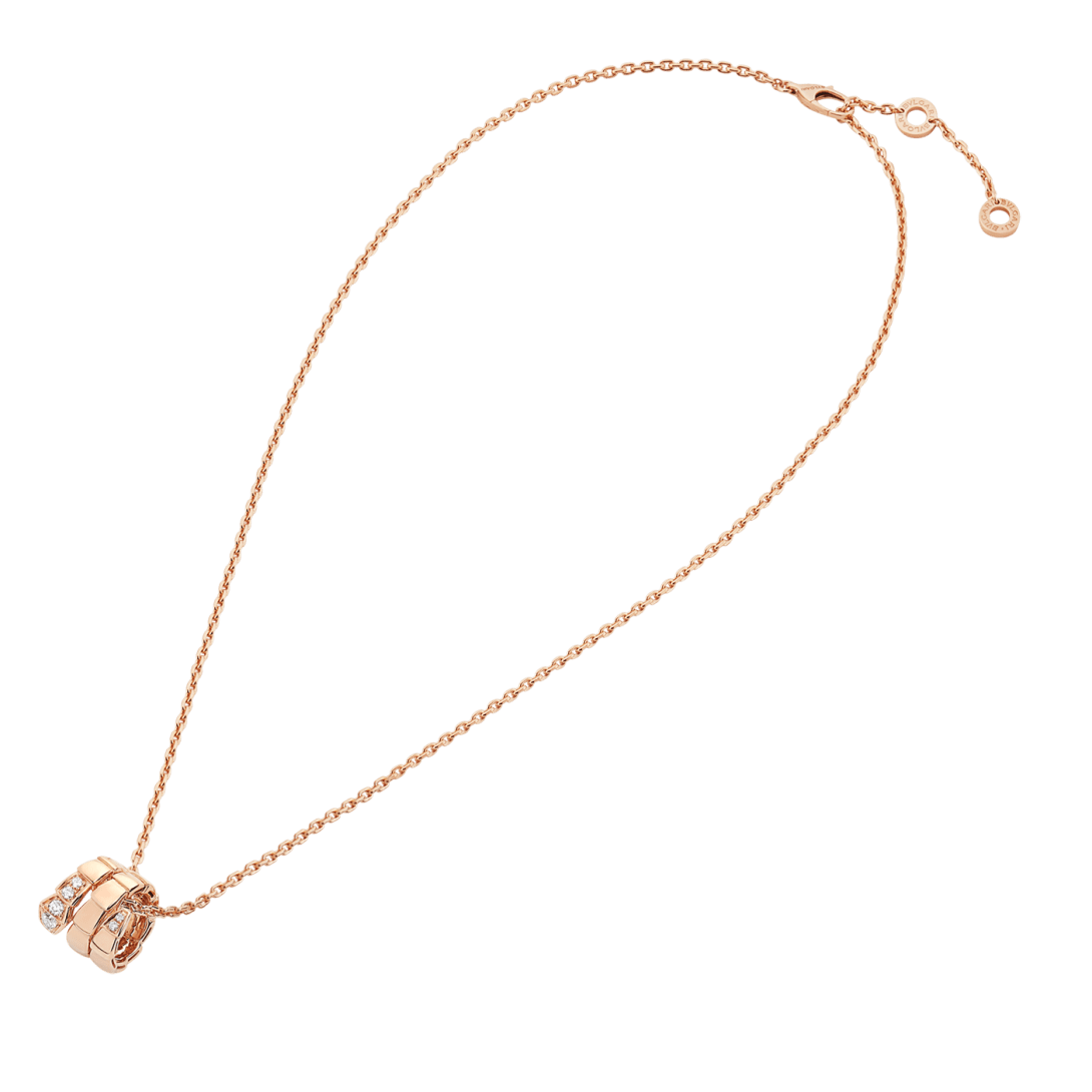 BVLGARI Serpenti Viper Pendant Necklace – Rose Gold