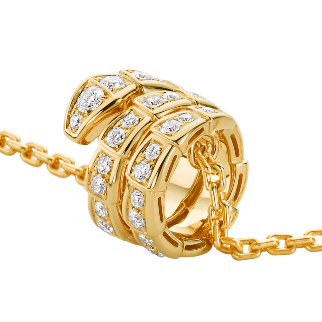 BVLGARI Serpenti Viper Pendant Necklace – Rose Gold