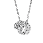 BVLGARI Serpenti Viper Pendant Necklace – White Gold