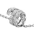 BVLGARI Serpenti Viper Pendant Necklace – White Gold