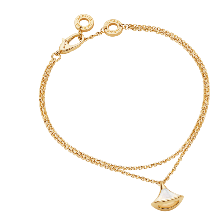 Bvlgari Divas' Dream rose gold and mother-of-pearl fan-shaped bracelet