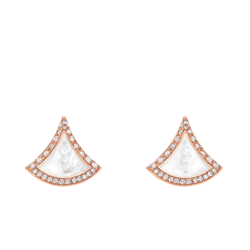BVlgari DIVAS' DREAM Collection Stud Earrings — Italian Luxury Jewelry in Rose Gold
