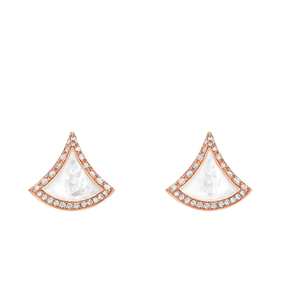 BVlgari DIVAS' DREAM Collection Stud Earrings — Italian Luxury Jewelry in Rose Gold