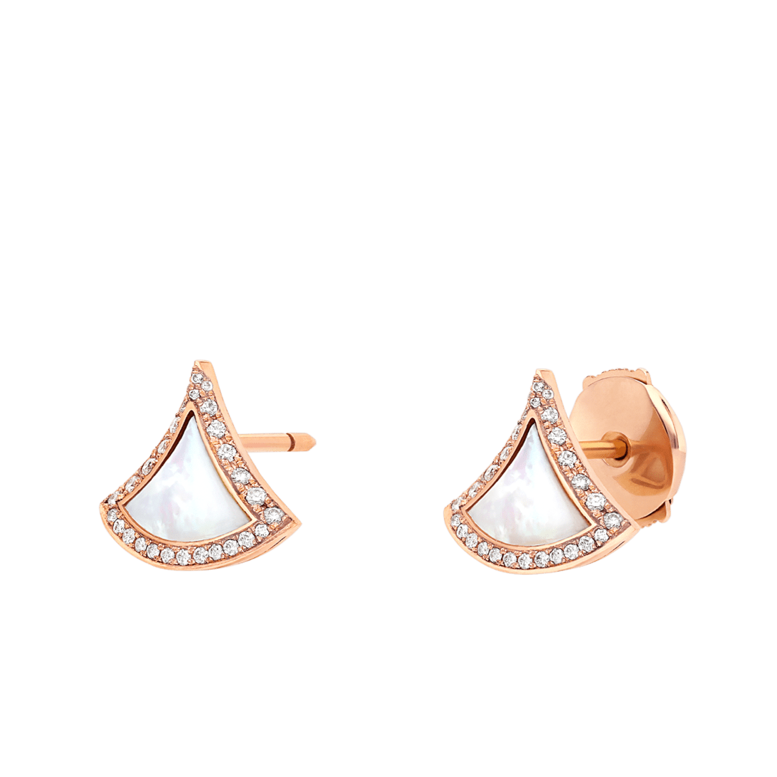 BVlgari DIVAS' DREAM Collection Stud Earrings — Italian Luxury Jewelry in Rose Gold