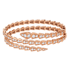 Bvlgari Serpenti Viper Double-Coil Diamond Bracelet – Rose Gold High Jewelry