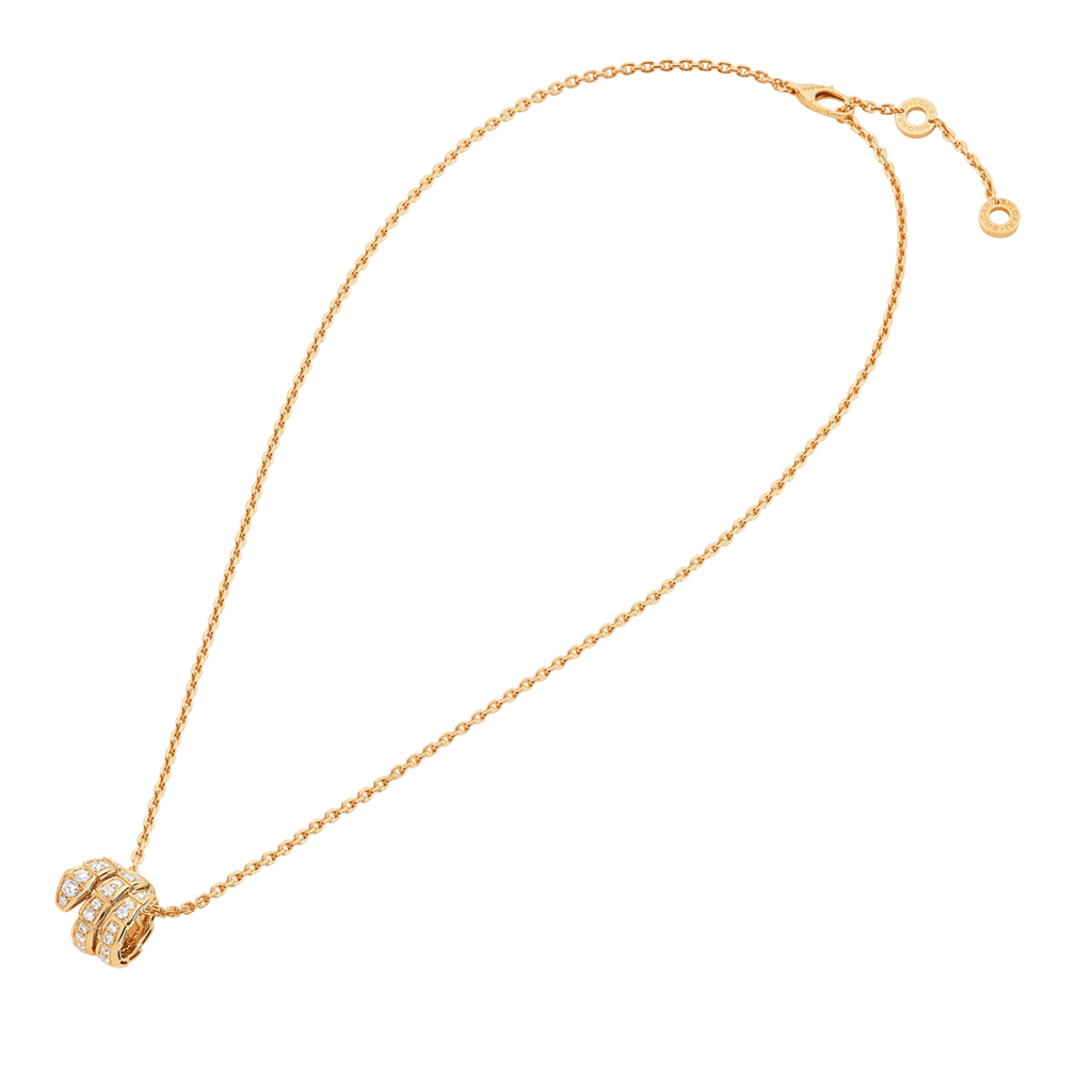 BVLGARI Serpenti Viper Pendant Necklace – Rose Gold