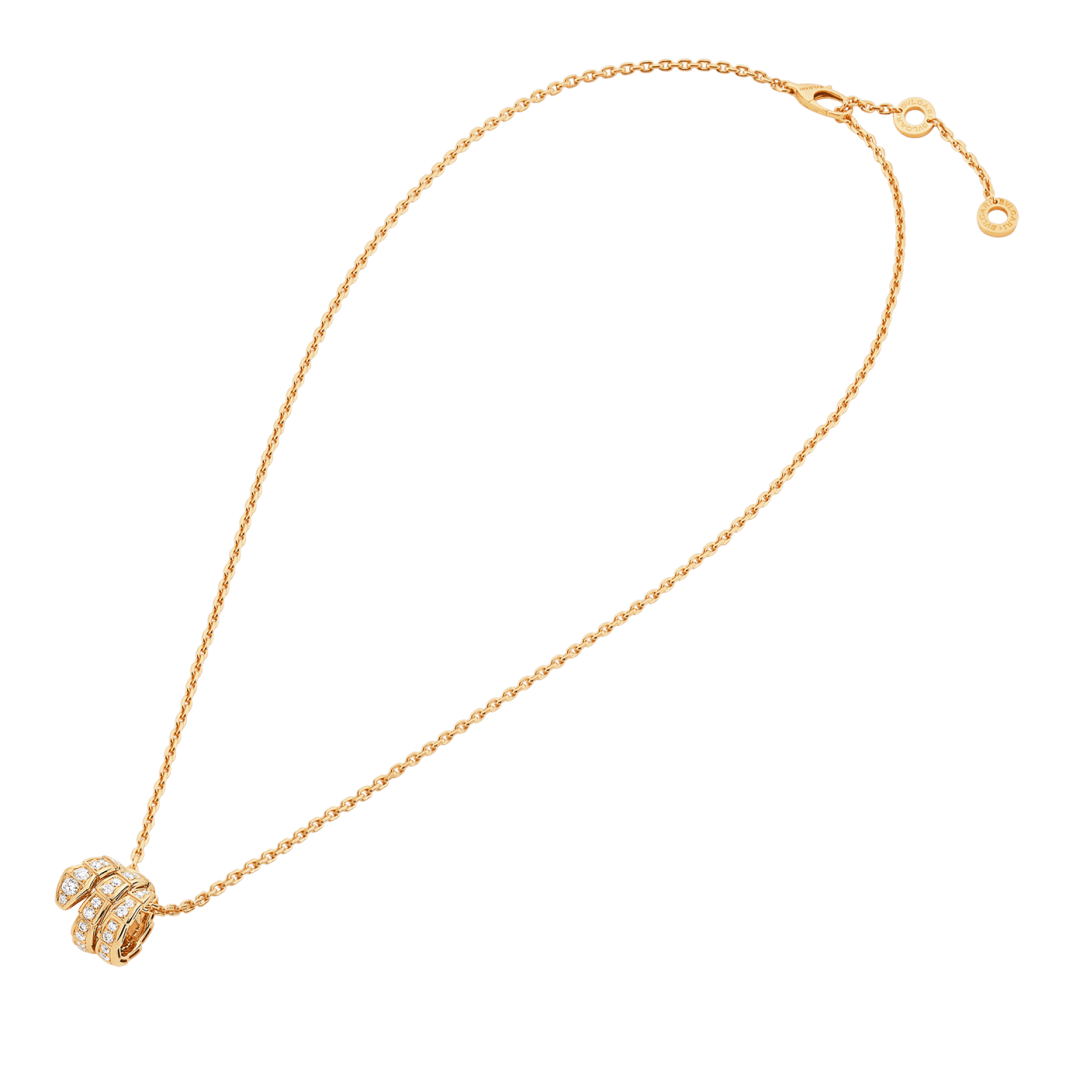 BVLGARI Serpenti Viper Pendant Necklace – Rose Gold