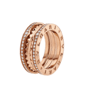 Bvlgari B.zero1 Rock Three-Band Ring – Rose Gold