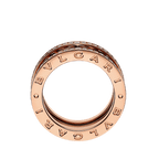 Bvlgari B.zero1 Rock Three-Band Ring – Rose Gold