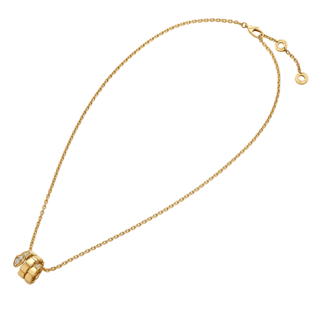 Bvlgari Serpenti Viper snake-motif pendant necklace — yellow gold