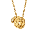 Bvlgari Serpenti Viper snake-motif pendant necklace — yellow gold