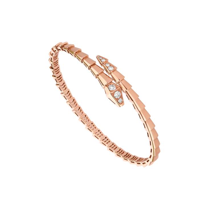 BVLGARI Serpenti Viper Diamond Bracelet – Yellow Gold Luxury Jewelry