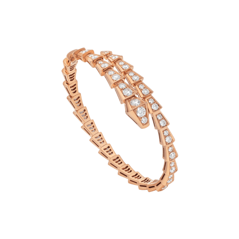 BVLGARI Serpenti Venti style snake bracelet, rose gold, gold-tone