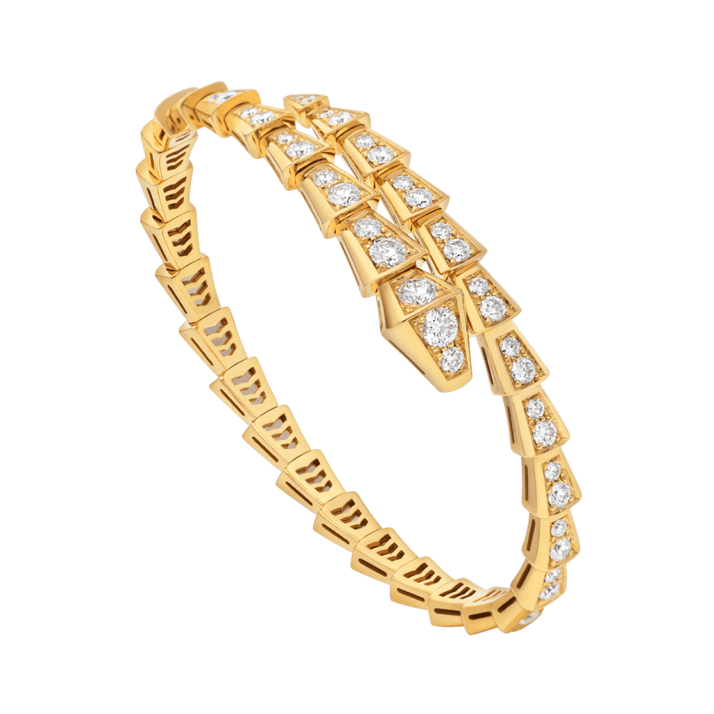 BVLGARI Serpenti Venti style snake bracelet, rose gold, gold-tone