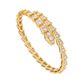 BVLGARI Serpenti Venti style snake bracelet, rose gold, gold-tone