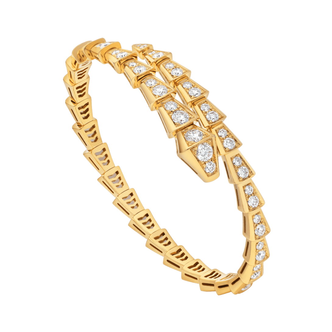 BVLGARI Serpenti Venti style snake bracelet, rose gold, gold-tone