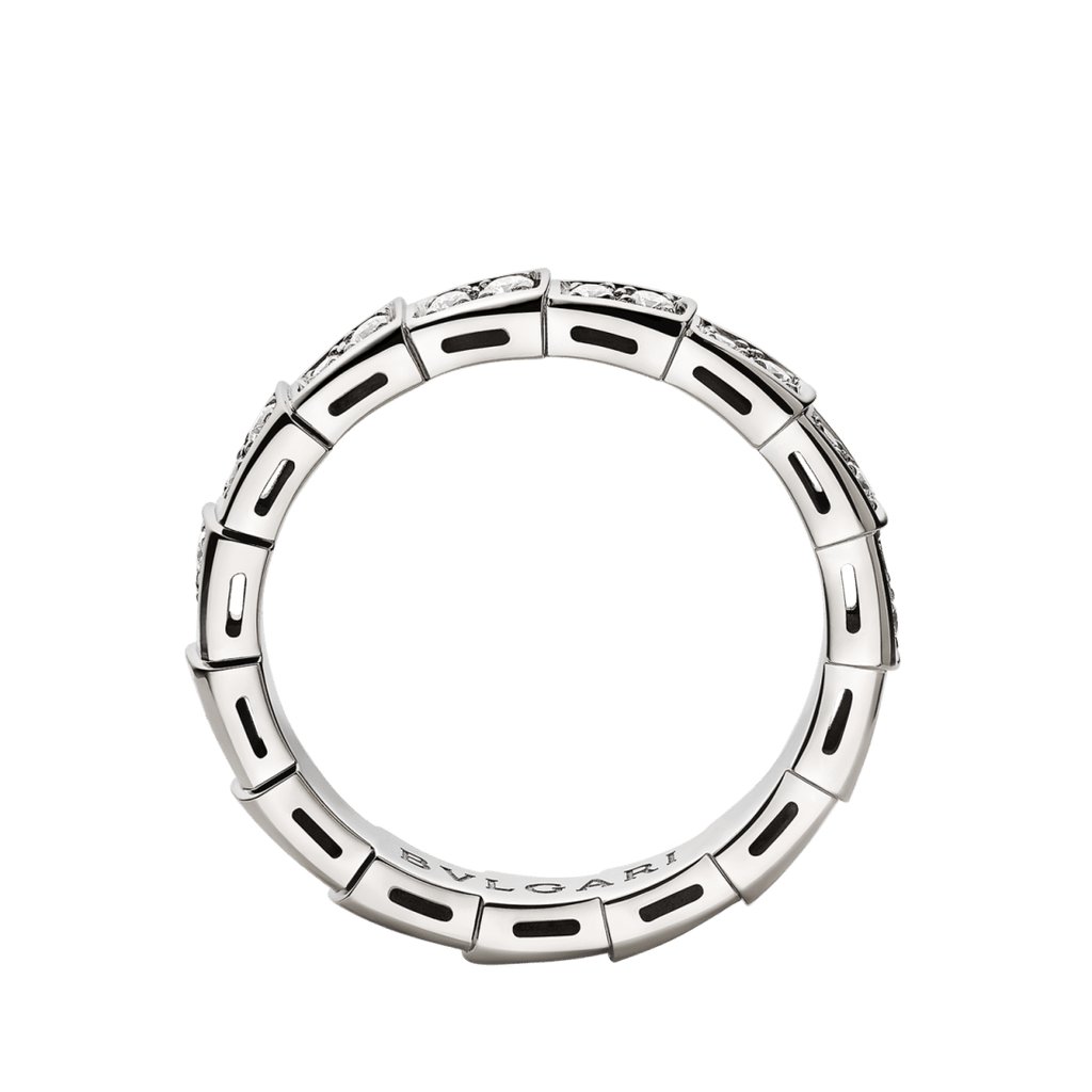 BVLGARI Serpenti Viper Ring – White Gold