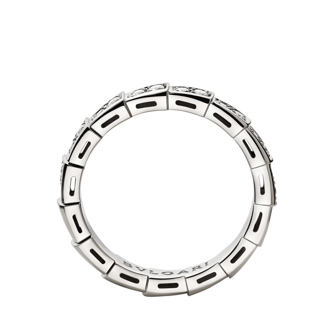 BVLGARI Serpenti Viper Ring – White Gold
