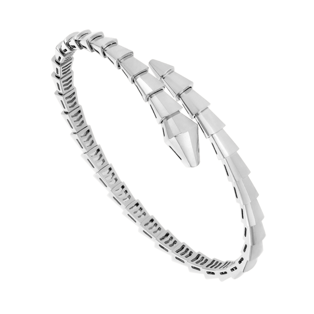 Bvlgari Serpenti Viper Bracelet — White Gold High Jewelry
