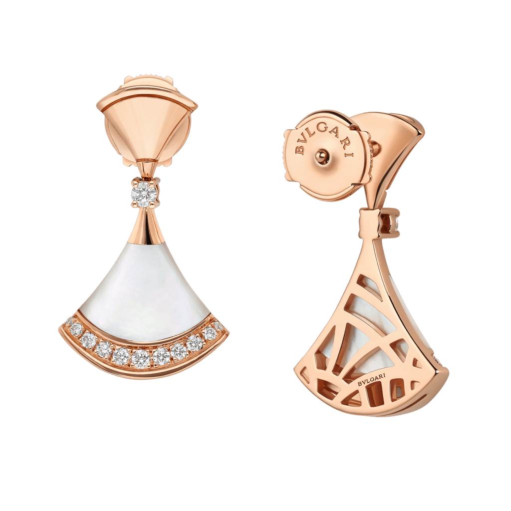 BVlgari DIVAS' DREAM earrings—Italian luxury jewelry in rose gold