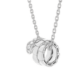 Bvlgari Serpenti Viper snake-motif pendant necklace — white gold