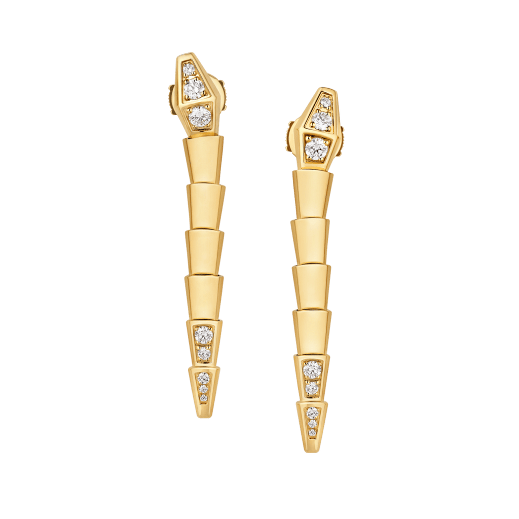 BVLGARI Serpenti Viper Earrings — Italian Luxury Gold Jewelry