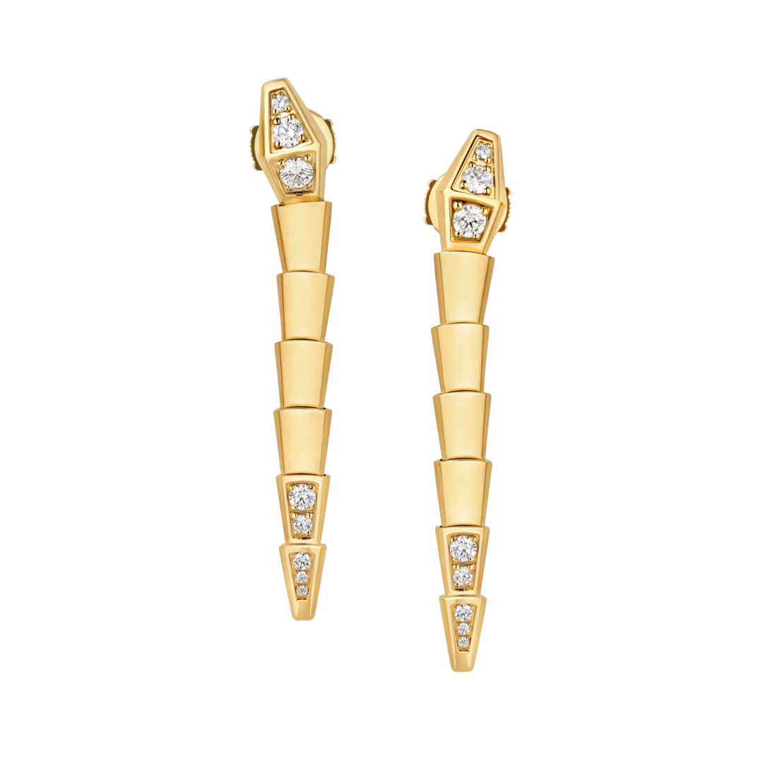 BVLGARI Serpenti Viper Earrings — Italian Luxury Gold Jewelry