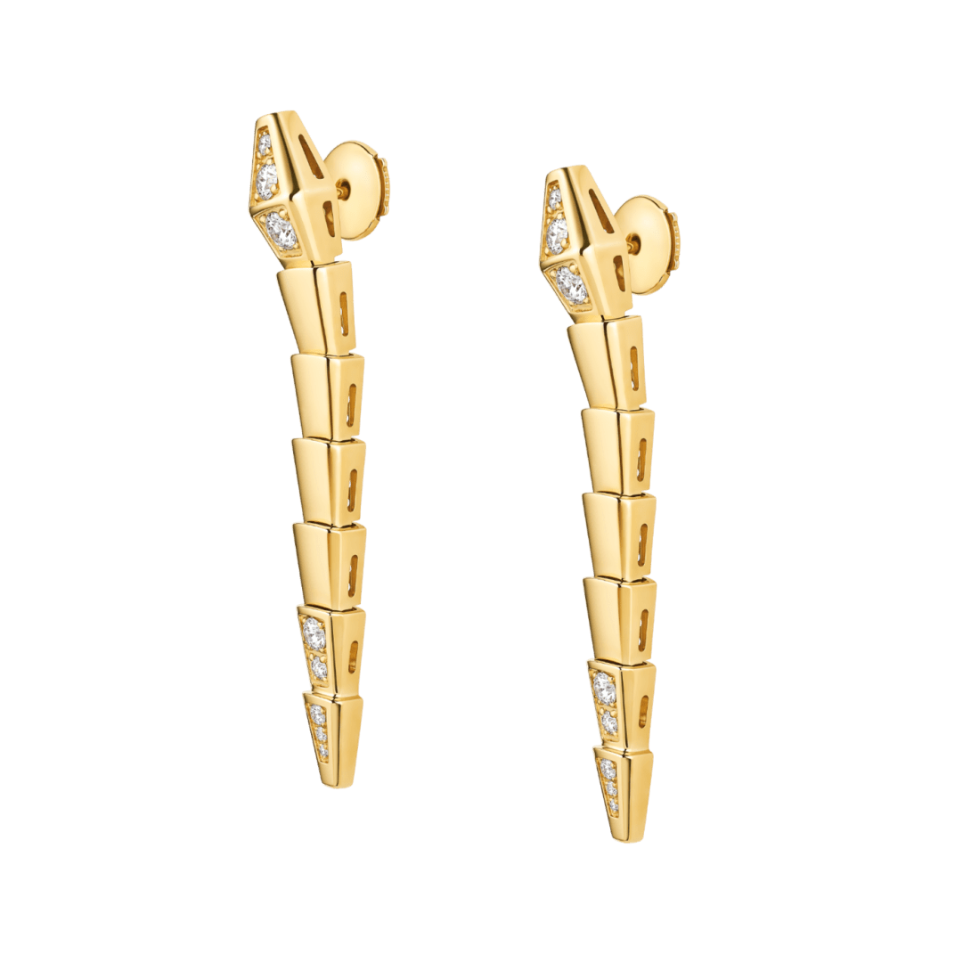 BVLGARI Serpenti Viper Earrings — Italian Luxury Gold Jewelry