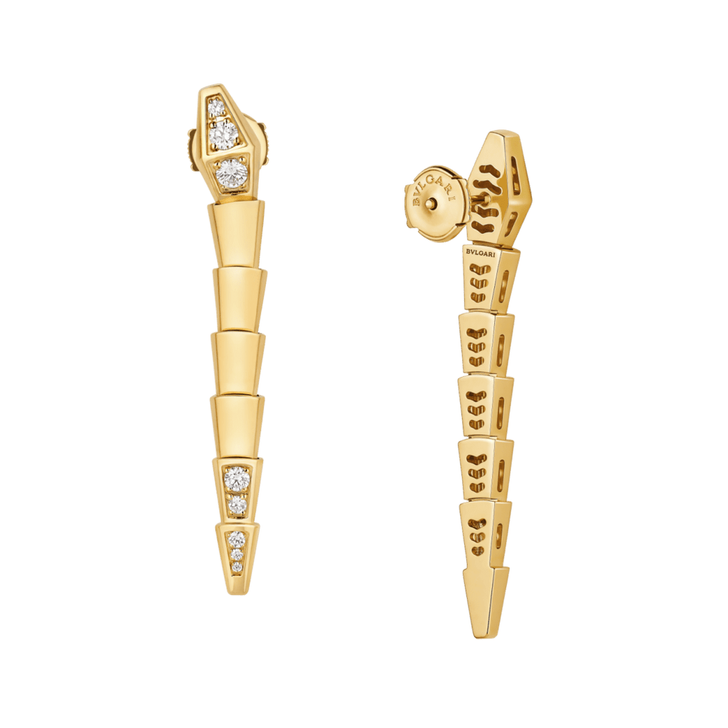 BVLGARI Serpenti Viper Earrings — Italian Luxury Gold Jewelry
