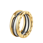 Bvlgari B.zero1 Two-Band Ring — Yellow Gold and Stainless Steel