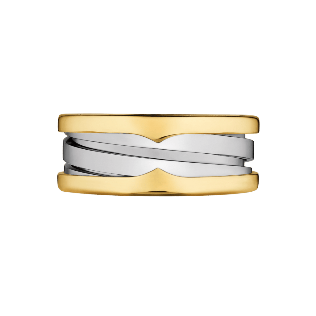 Bvlgari B.zero1 Two-Band Ring — Yellow Gold and Stainless Steel