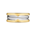Bvlgari B.zero1 Two-Band Ring — Yellow Gold and Stainless Steel