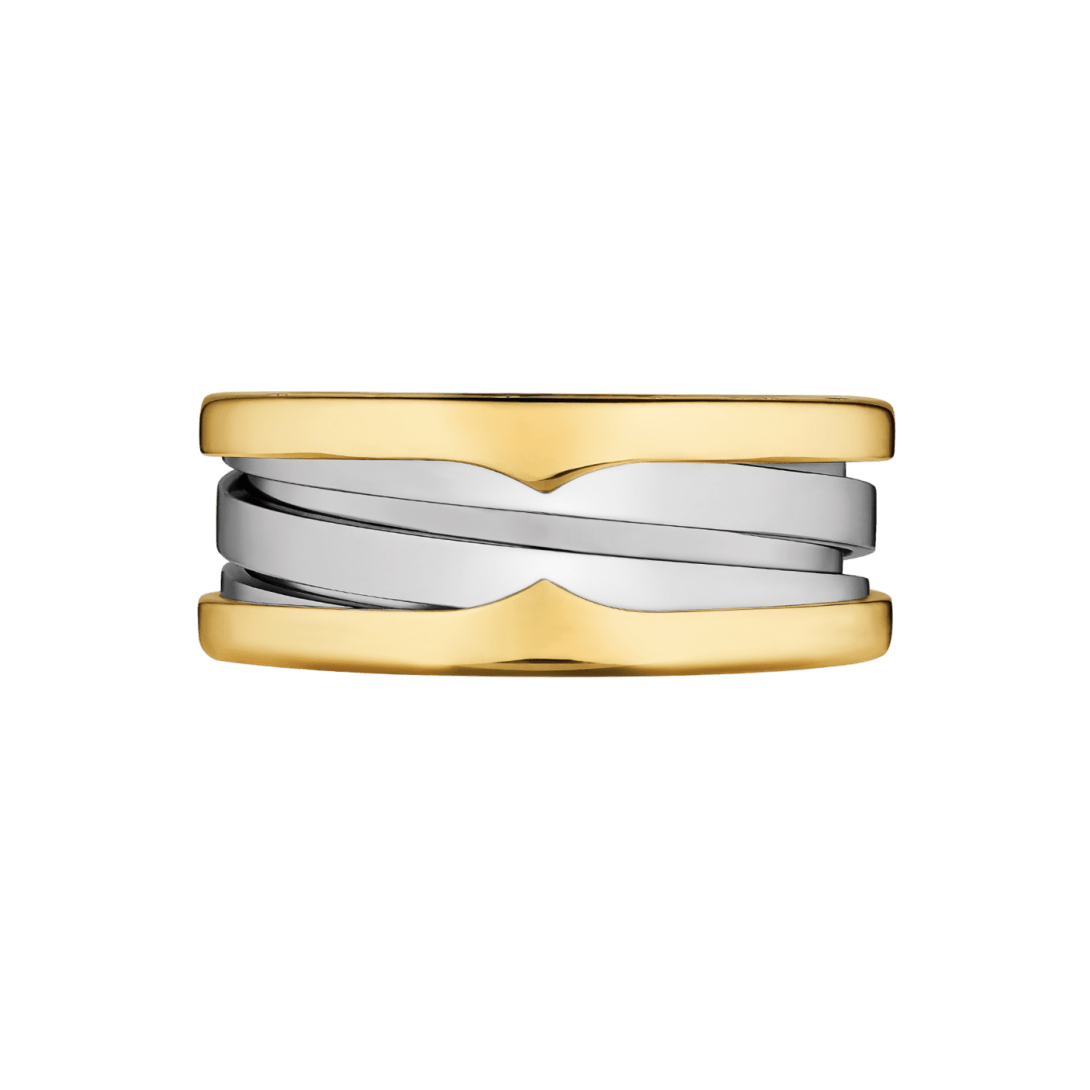 Bvlgari B.zero1 Two-Band Ring — Yellow Gold and Stainless Steel