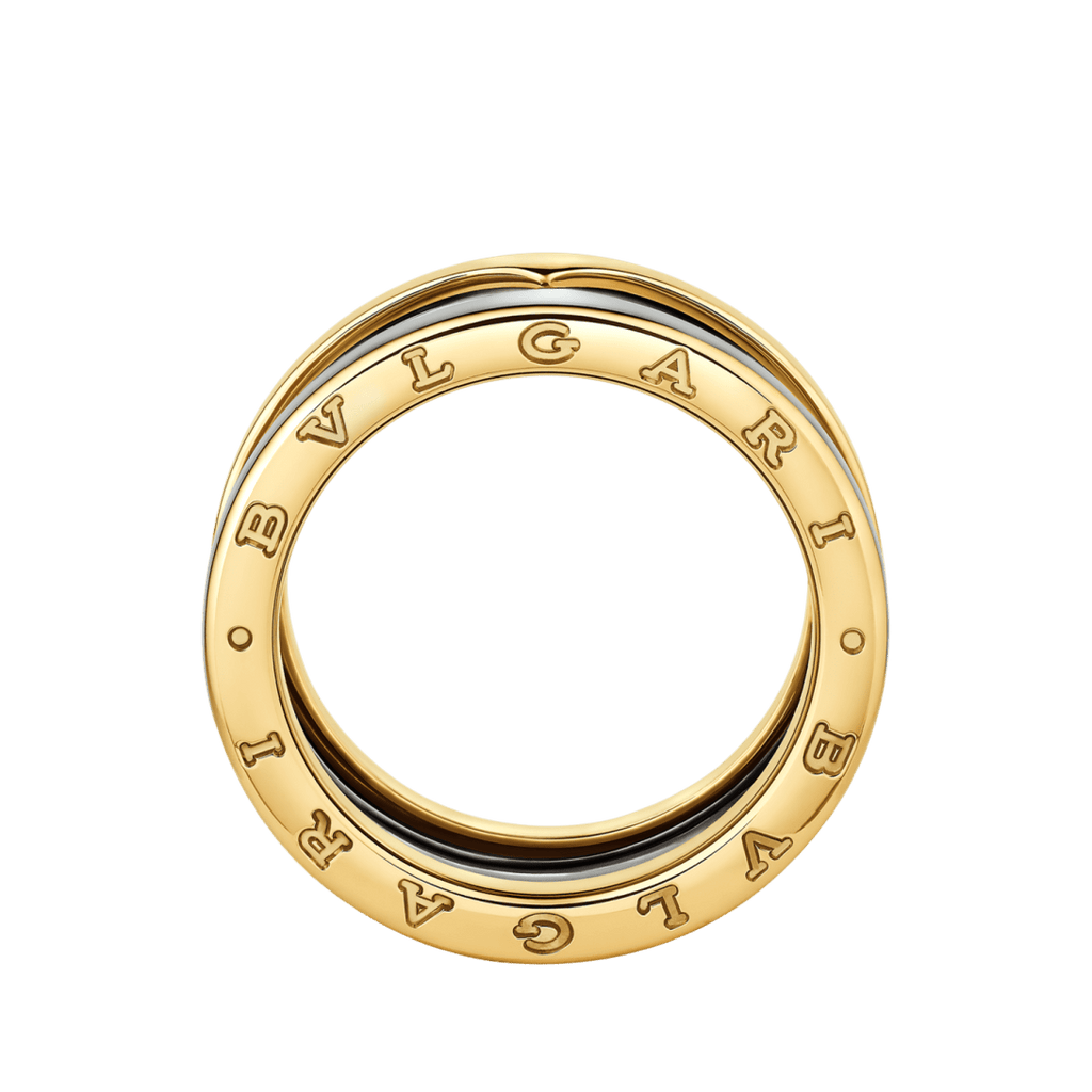 Bvlgari B.zero1 Two-Band Ring — Yellow Gold and Stainless Steel