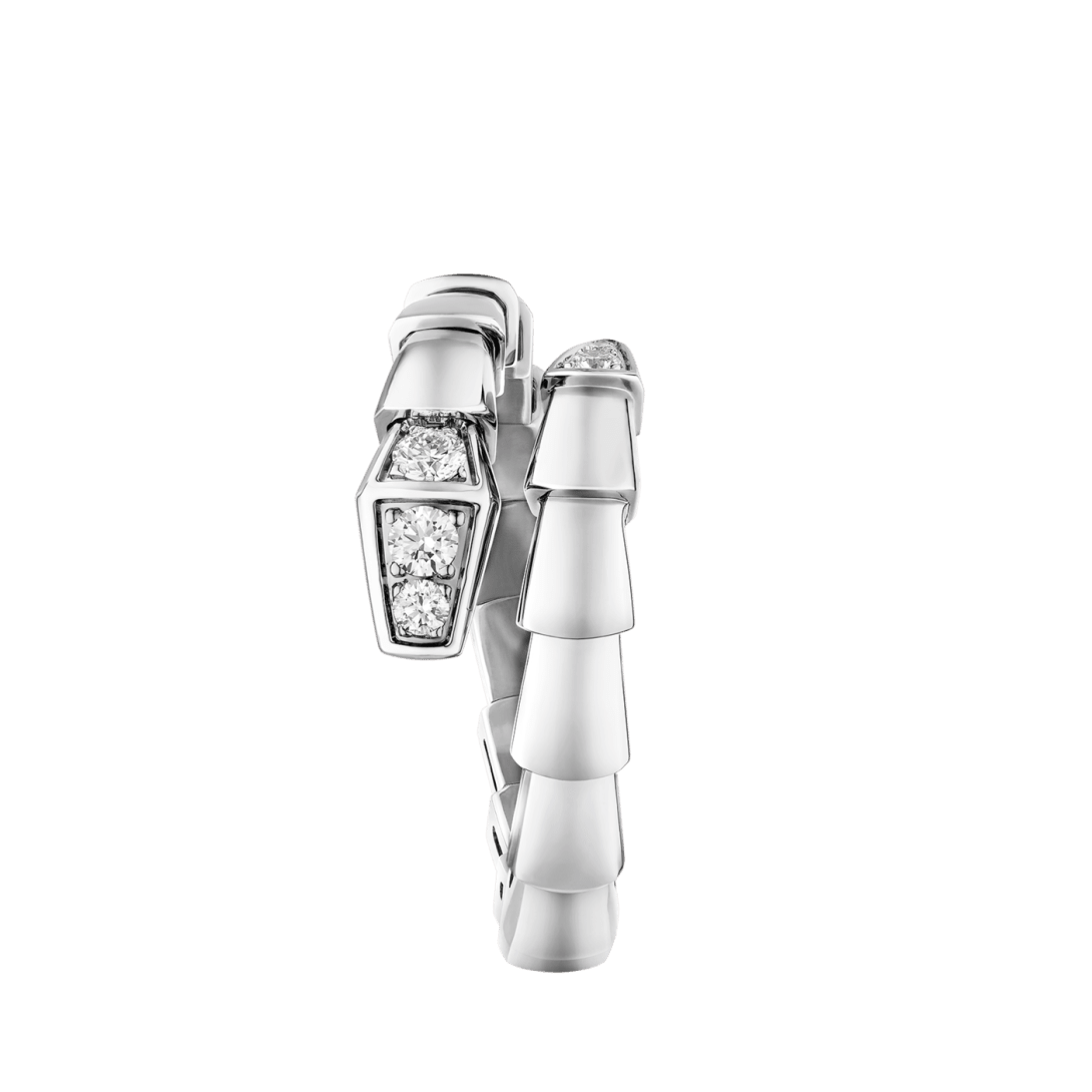 BVLGARI Serpenti Viper Ring – White Gold
