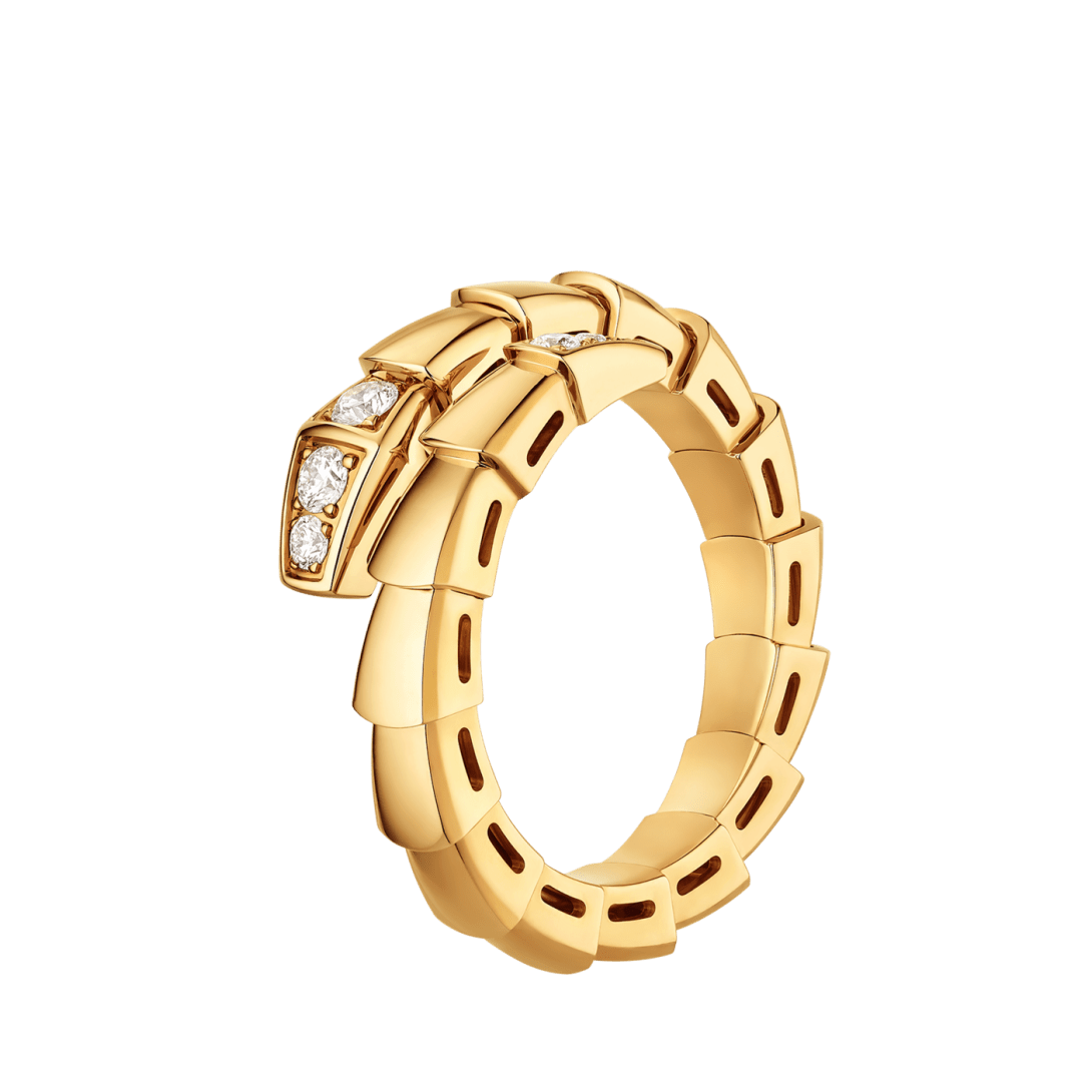 BVLGARI Serpenti Viper Ring – White Gold